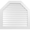 Ekena Millwork Octagonal Top Surface Mount PVC Gable Vent: Functional, w/ 3-1/2"W x 1"P Standard Frame, 40"W x 38"H GVPOT40X3801SF - alternate 1